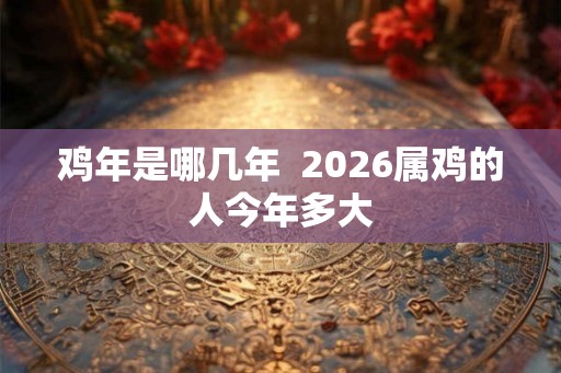 鸡年是哪几年  2026属鸡的人今年多大