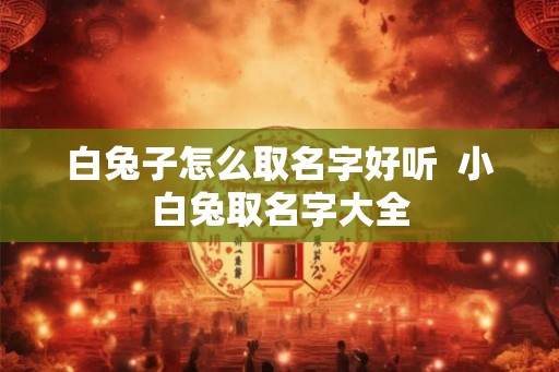 白兔子怎么取名字好听 小白兔取名字大全 白兔子怎么取名字好听 小白兔取名字大全