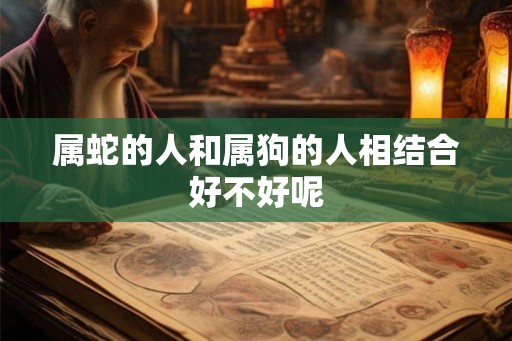 属蛇的人和属狗的人相结合好不好呢
