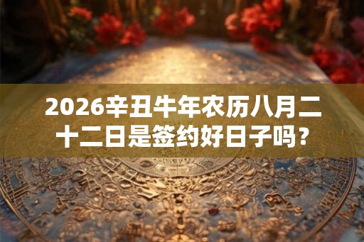 2026辛丑牛年农历八月二十二日是签约好日子吗? 2026辛丑牛年农历八月二十二日是签约好日子吗?