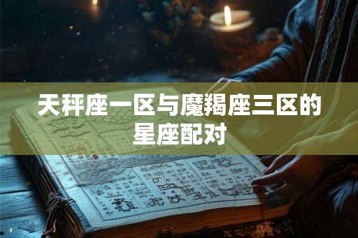 天秤座一区与魔羯座三区的星座配对