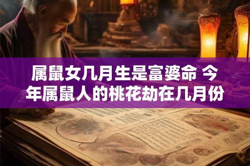 属鼠女几月生是富婆命 今年属鼠人的桃花劫在几月份