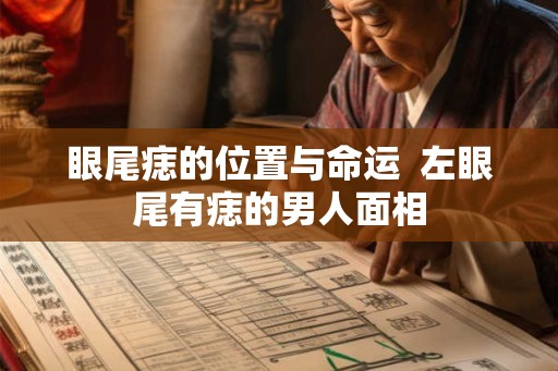 眼尾痣的位置与命运  左眼尾有痣的男人面相