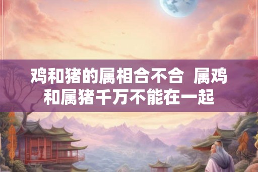 鸡和猪的属相合不合  属鸡和属猪千万不能在一起