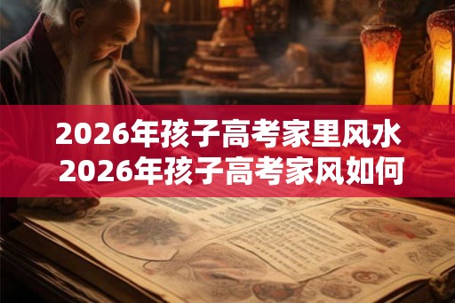 2026年孩子高考家里风水 2026年孩子高考家风如何