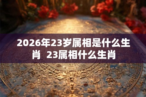 2026年23岁属相是什么生肖  23属相什么生肖