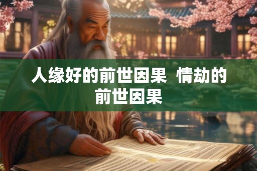 人缘好的前世因果 情劫的前世因果 人缘好的前世因果 情劫的前世因果