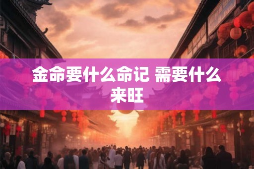 金命要什么命记 需要什么来旺