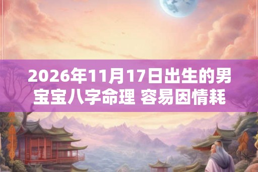 2026年11月17日出生的男宝宝八字命理 容易因情耗财 2026年11月17日出生的男宝宝八字命理 容易因情耗财