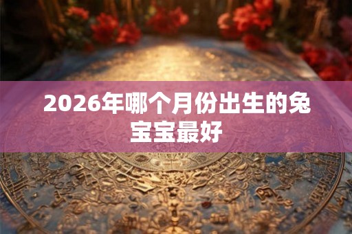 2026年哪个月份出生的兔宝宝最好