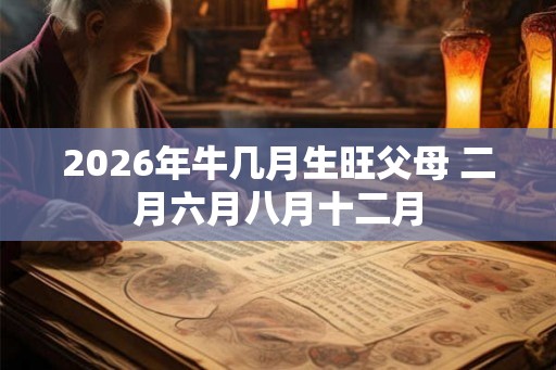 2026年牛几月生旺父母 二月六月八月十二月