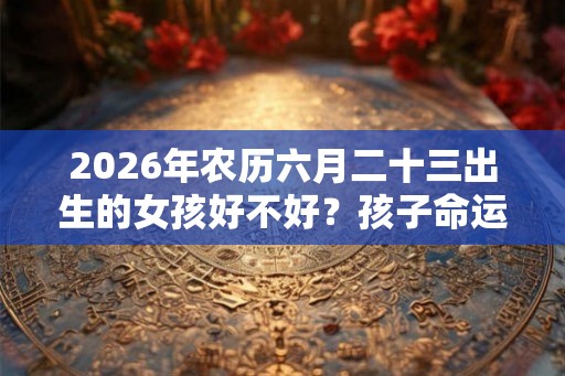 2026年农历六月二十三出生的女孩好不好？孩子命运如何？