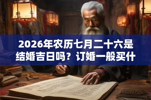 2026年农历七月二十六是结婚吉日吗？订婚一般买什么首饰