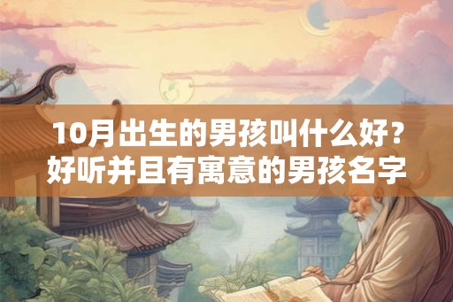 10月出生的男孩叫什么好?好听并且有寓意的男孩名字推荐 10月出生的男孩叫什么好?好听并且有寓意的男孩名字推荐