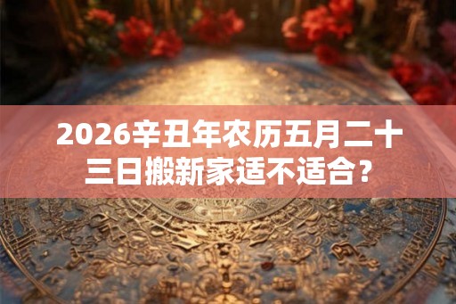 2026辛丑年农历五月二十三日搬新家适不适合？