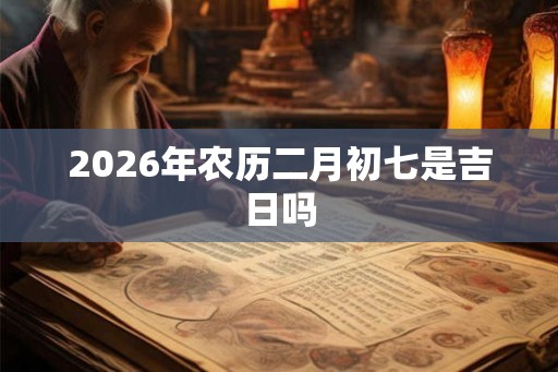 2026年农历二月初七是吉日吗