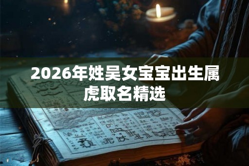 2026年姓吴女宝宝出生属虎取名精选