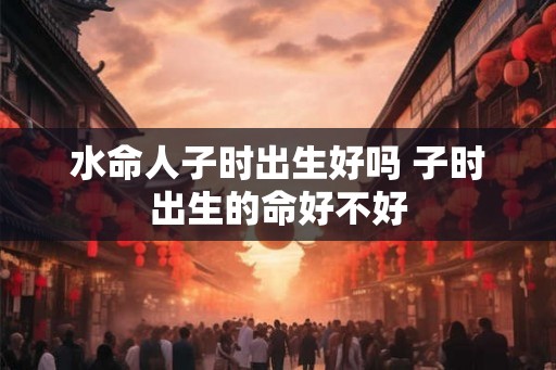 水命人子时出生好吗 子时出生的命好不好