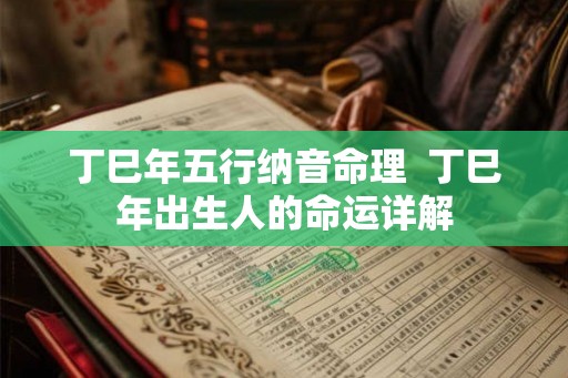 丁巳年五行纳音命理  丁巳年出生人的命运详解