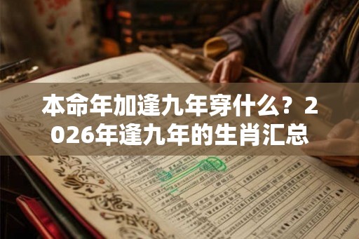 本命年加逢九年穿什么？2026年逢九年的生肖汇总