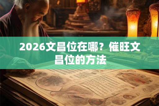 2026文昌位在哪？催旺文昌位的方法