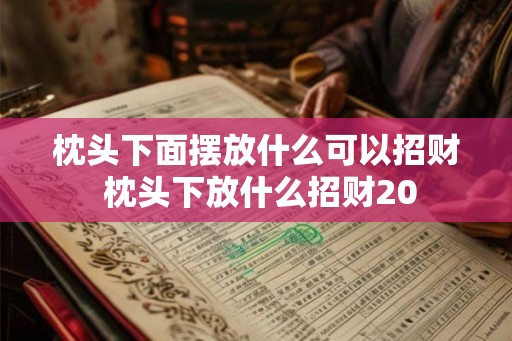 枕头下面摆放什么可以招财 枕头下放什么招财20