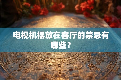 电视机摆放在客厅的禁忌有哪些？