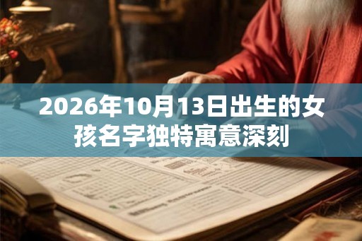 2026年10月13日出生的女孩名字独特寓意深刻