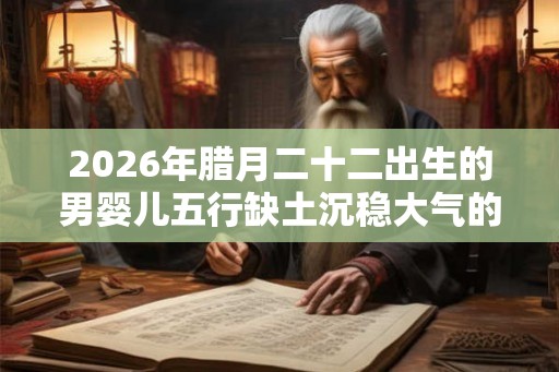 2026年腊月二十二出生的男婴儿五行缺土沉稳大气的名字