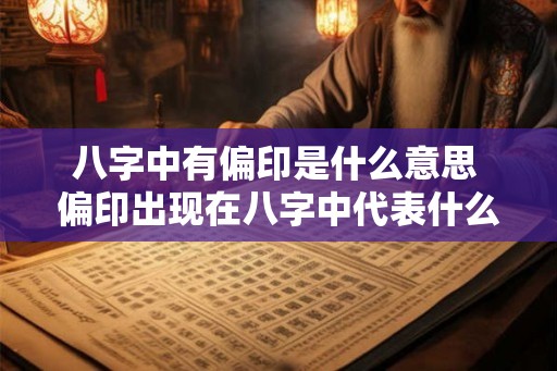 八字中有偏印是什么意思 偏印出现在八字中代表什么
