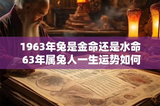 1963年兔是金命还是水命 63年属兔人一生运势如何 1963年兔是金命还是水命 63年属兔人一生运势如何