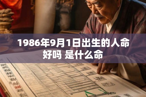 1986年9月1日出生的人命好吗 是什么命