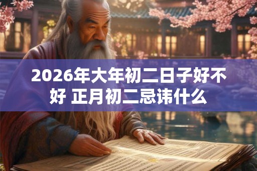 2026年大年初二日子好不好 正月初二忌讳什么
