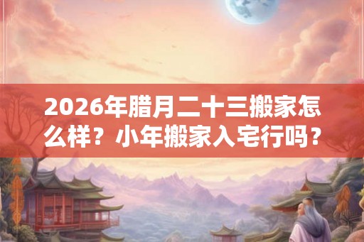 2026年腊月二十三搬家怎么样？小年搬家入宅行吗？
