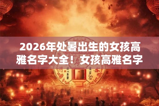 2026年处暑出生的女孩高雅名字大全!女孩高雅名字合集。 2026年处暑出生的女孩高雅名字大全!女孩高雅名字合集。
