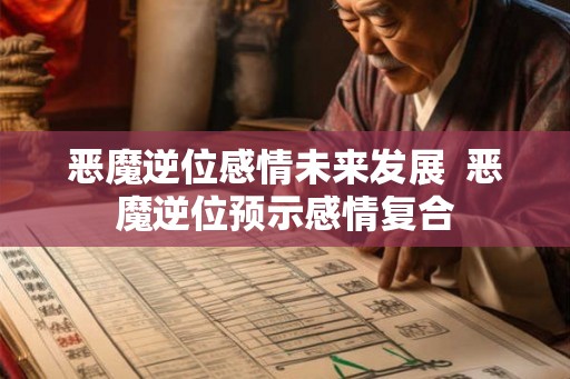 恶魔逆位感情未来发展  恶魔逆位预示感情复合