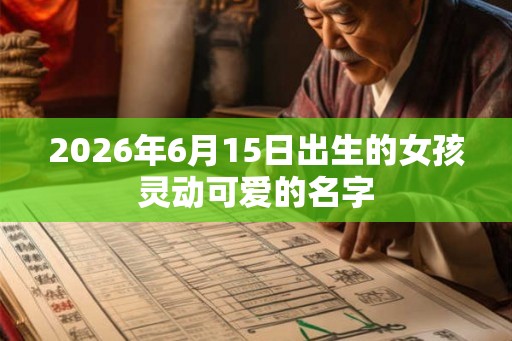2026年6月15日出生的女孩灵动可爱的名字
