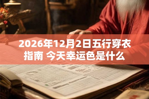 2026年12月2日五行穿衣指南 今天幸运色是什么