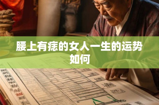 腰上有痣的女人一生的运势如何