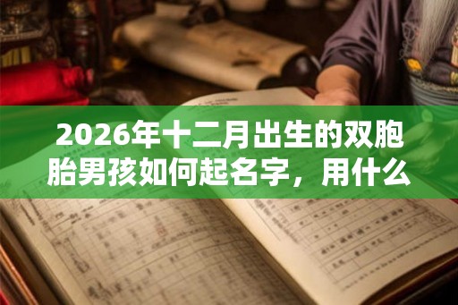 2026年十二月出生的双胞胎男孩如何起名字，用什么字比较好
