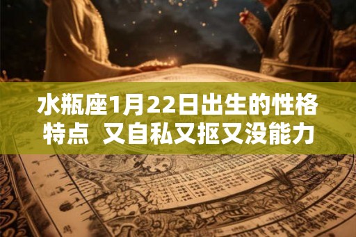 水瓶座1月22日出生的性格特点 又自私又抠又没能力星座男 水瓶座1月22日出生的性格特点 又自私又抠又没能力星座男