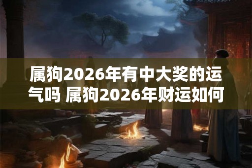 属狗2026年有中大奖的运气吗 属狗2026年财运如何