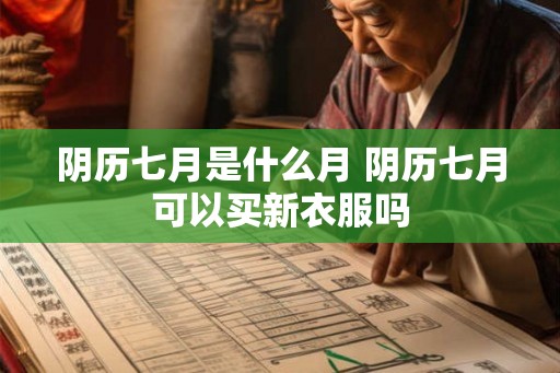 阴历七月是什么月 阴历七月可以买新衣服吗 阴历七月是什么月 阴历七月可以买新衣服吗