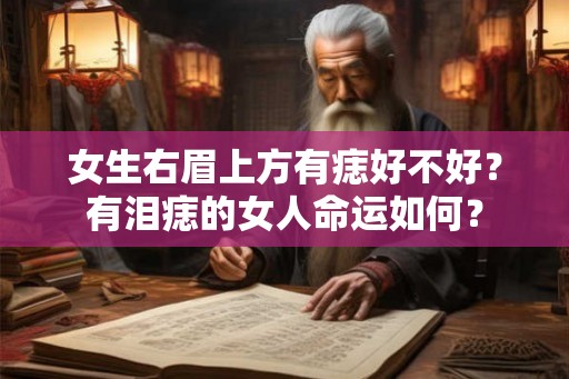 女生右眉上方有痣好不好？有泪痣的女人命运如何？