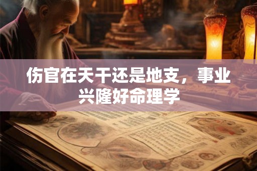 伤官在天干还是地支，事业兴隆好命理学