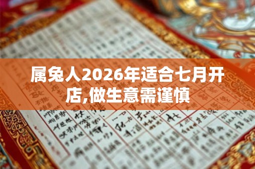 属兔人2026年适合七月开店,做生意需谨慎