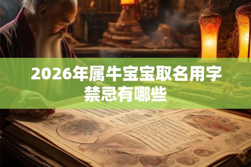 2026年属牛宝宝取名用字禁忌有哪些