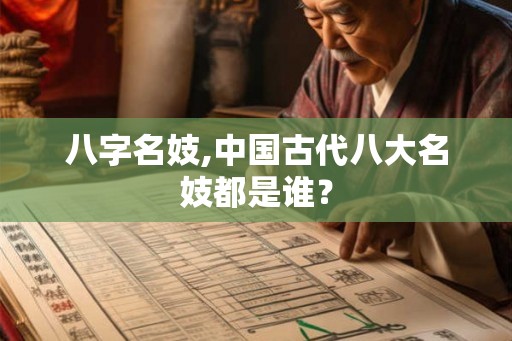 八字名妓,中国古代八大名妓都是谁? 八字名妓,中国古代八大名妓都是谁?