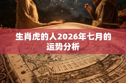 生肖虎的人2026年七月的运势分析