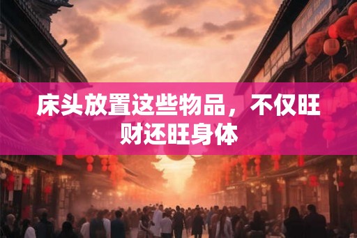 床头放置这些物品，不仅旺财还旺身体